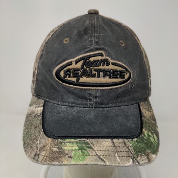 Team Realtree Men's Strapback Camo Hat Size OSFM Embroidered Spell Out Logo - Picture 2 of 8